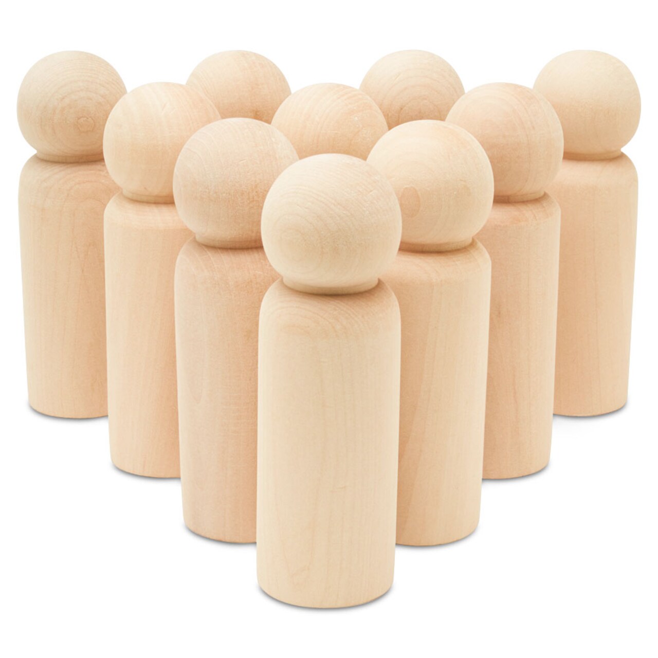 Wood Peg Doll People Unfinished Multiple Sizes Dad, for Crafts & Play | Woodpeckers
